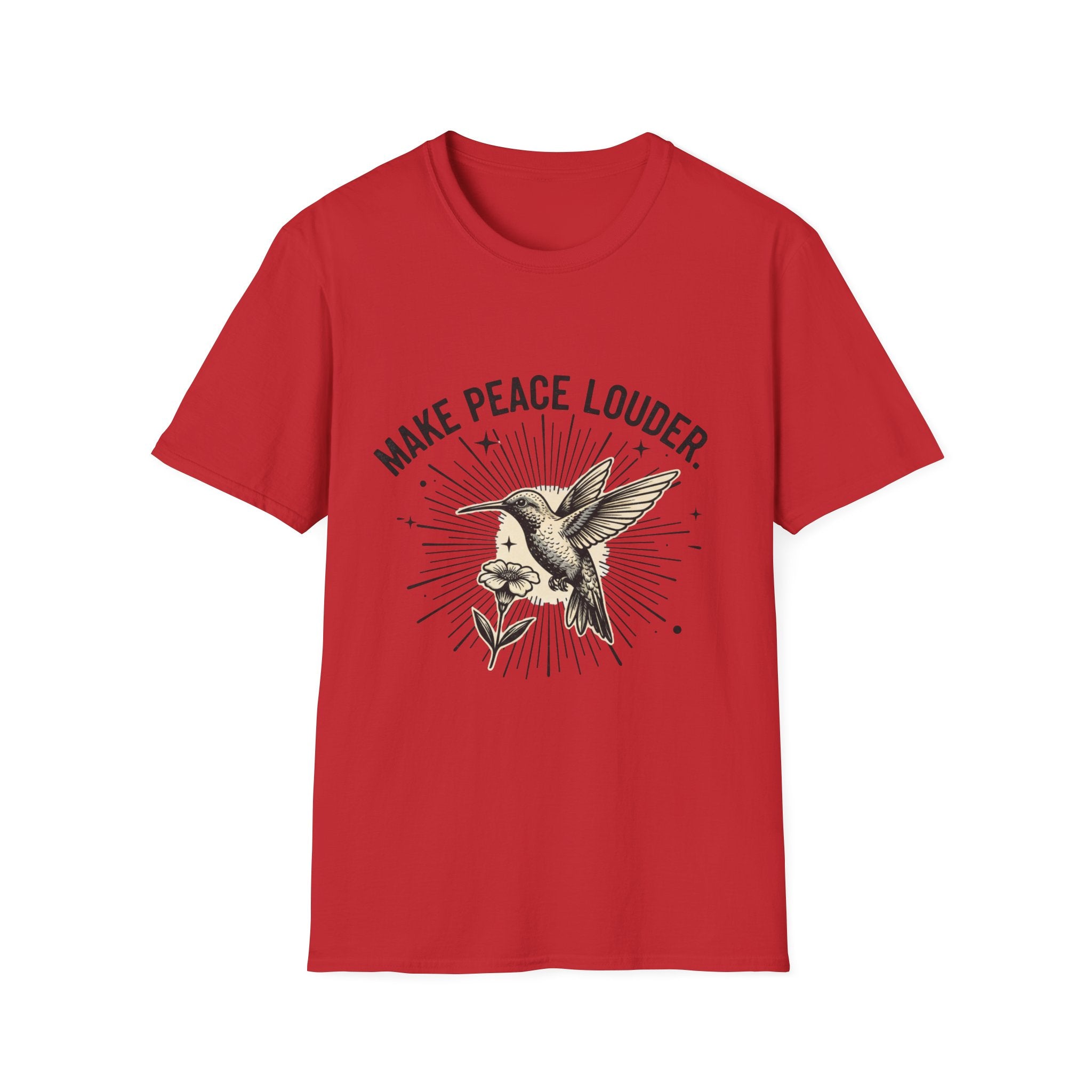 Make Peace Louder Hummingbird Tee | Soft Vintage Graphic T-Shirt
