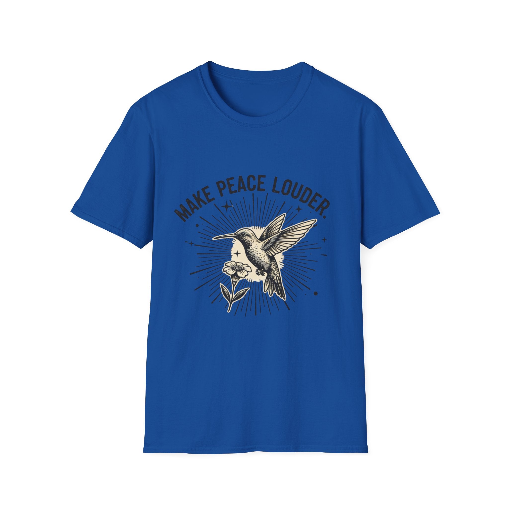 Make Peace Louder Hummingbird Tee | Soft Vintage Graphic T-Shirt