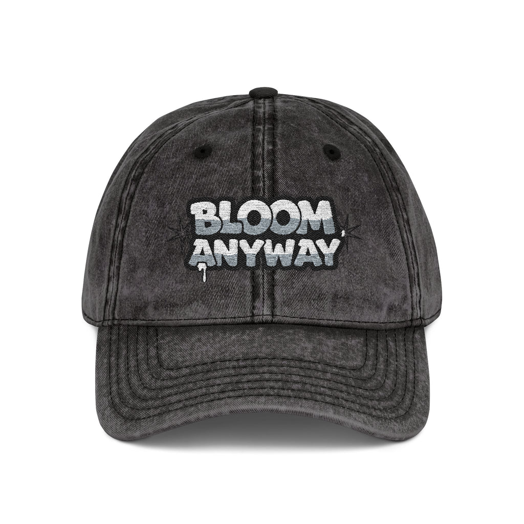 Bloom Anyway Vintage Embroidered Cap Adjustable Fit