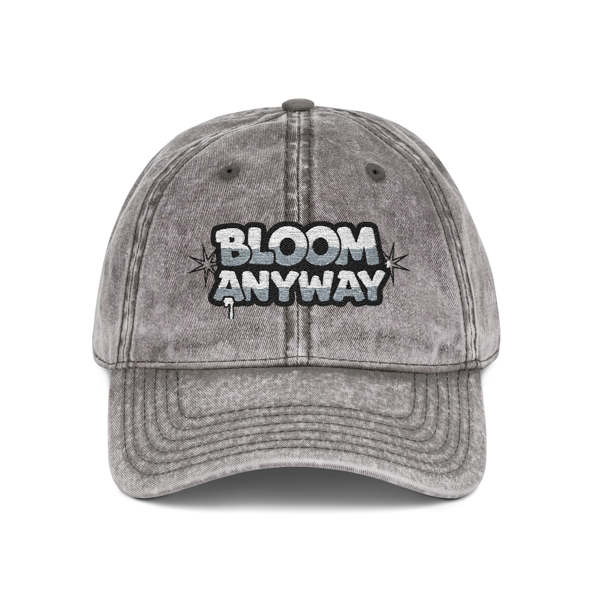 Bloom Anyway Vintage Embroidered Cap Adjustable Fit