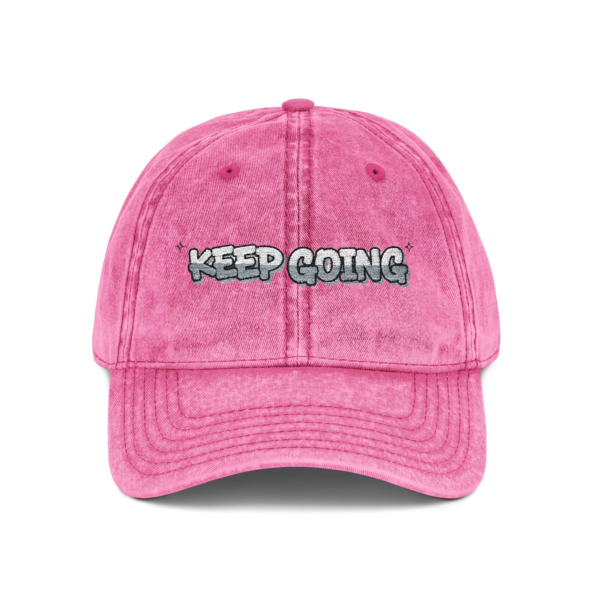 Keep Going Embroidered Cap