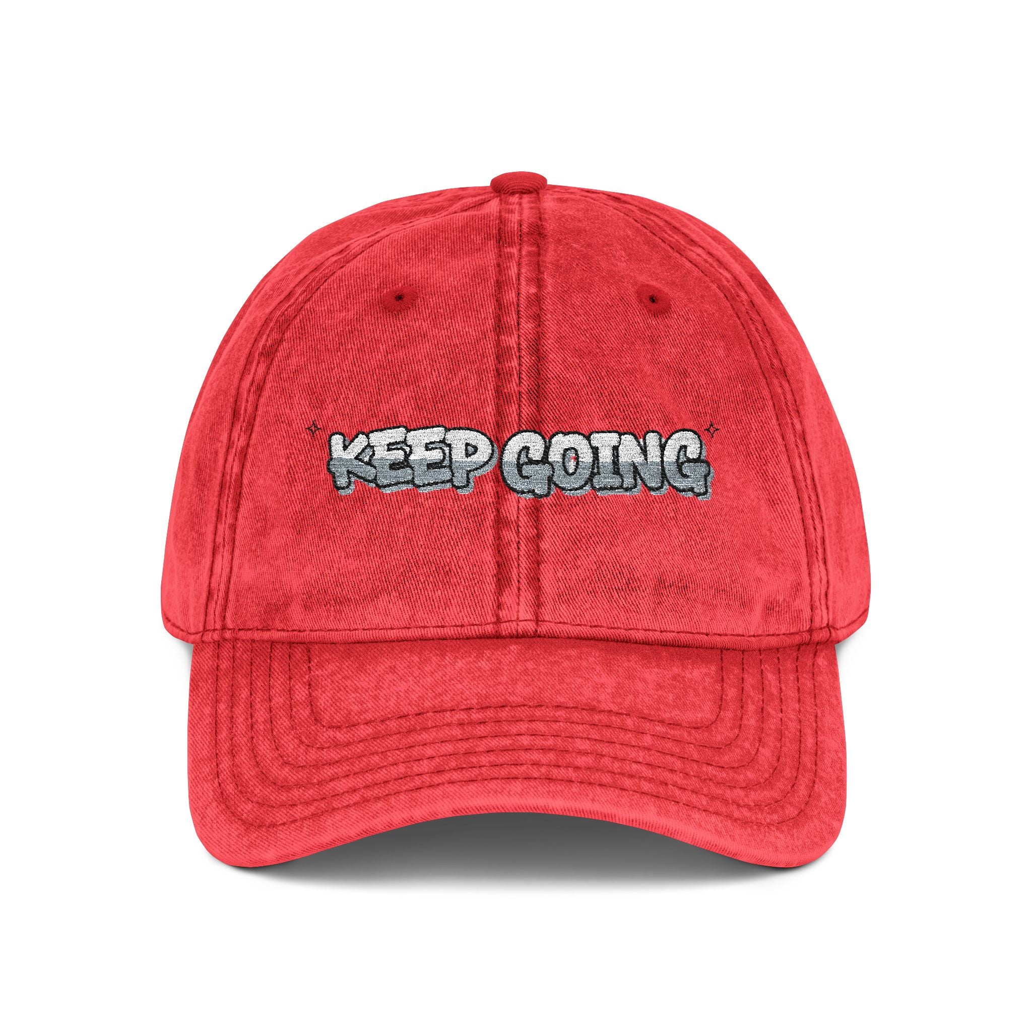 Keep Going Embroidered Cap